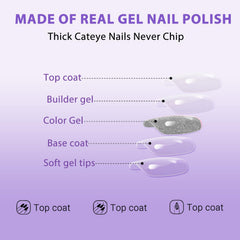 SXVME hand applying press-on nail, fast five-minute manicure