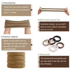 SYGY stretched hair tie demonstrating high elasticity and secure hold
