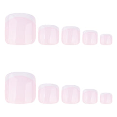 SYPAFG close-up of milky white French tip detail, crisp natural finish