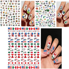 SYPAFG detailed view of flag and jersey decals, perfect for team-themed manicures