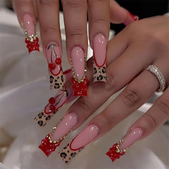 SYPAFG front packaging showing red French tip nails for bold style