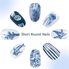 SYPAFG kit layout with nails, jelly glue stickers, file and wooden stick