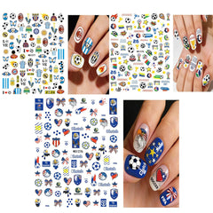 SYPAFG nail stickers applied over painted nails demonstrating smooth adhesion and style