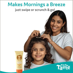 T is for Tame bottle held in hand to show compact 3.38 fl oz travel-friendly size
