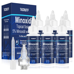 Tacruitf front packaging showing six bottles and benefits