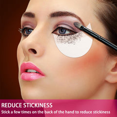 TailaiMei in-use under-eye shield preventing fallout during shadow application