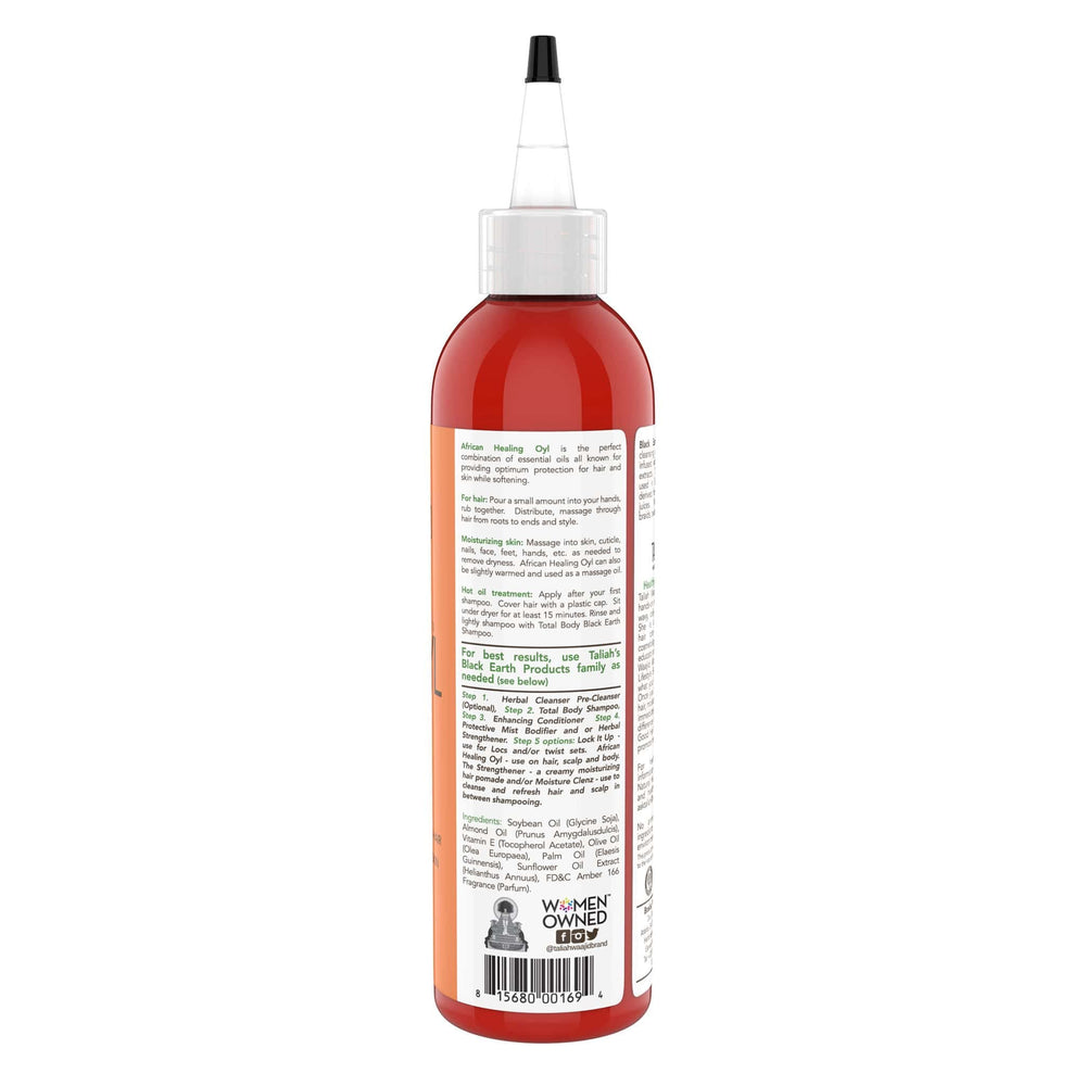Taliah Waajid Black Earth in hair application demonstrating moisturized strands and improved manageability