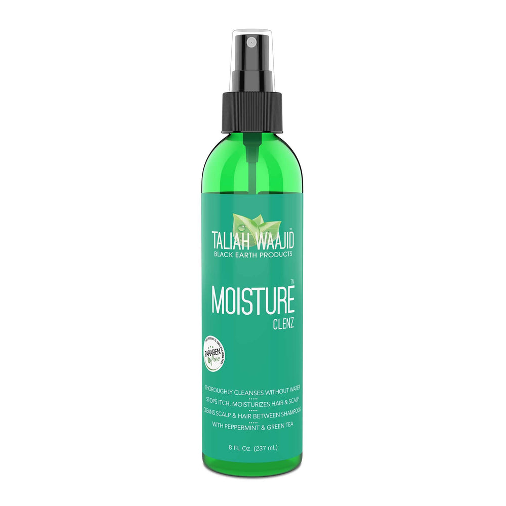 Taliah Waajid Moisture Clenz front bottle showing label and size, ideal for travel