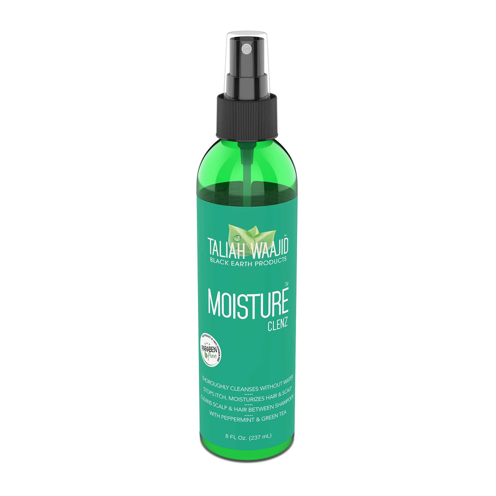 Taliah Waajid Moisture Clenz liquid texture poured to show lightweight formula benefit