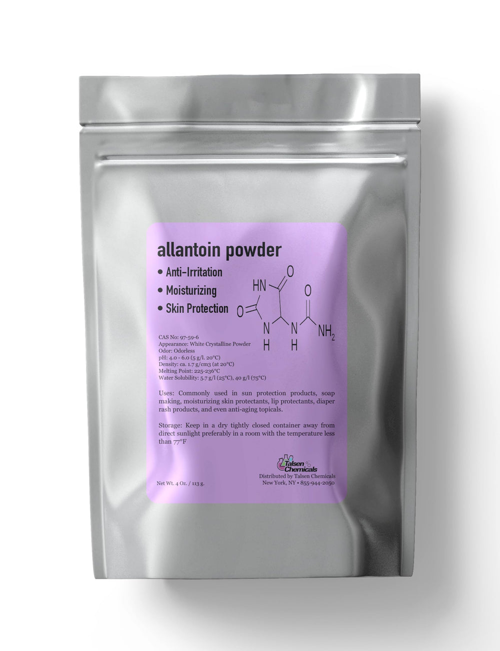 Talsen Chemicals front packaging showing powder, clear product identity and compact size benefit