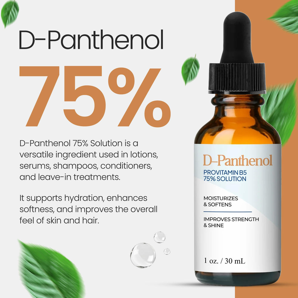 Talsen Chemicals D-Panthenol liquid texture demonstrating clarity and easy blending