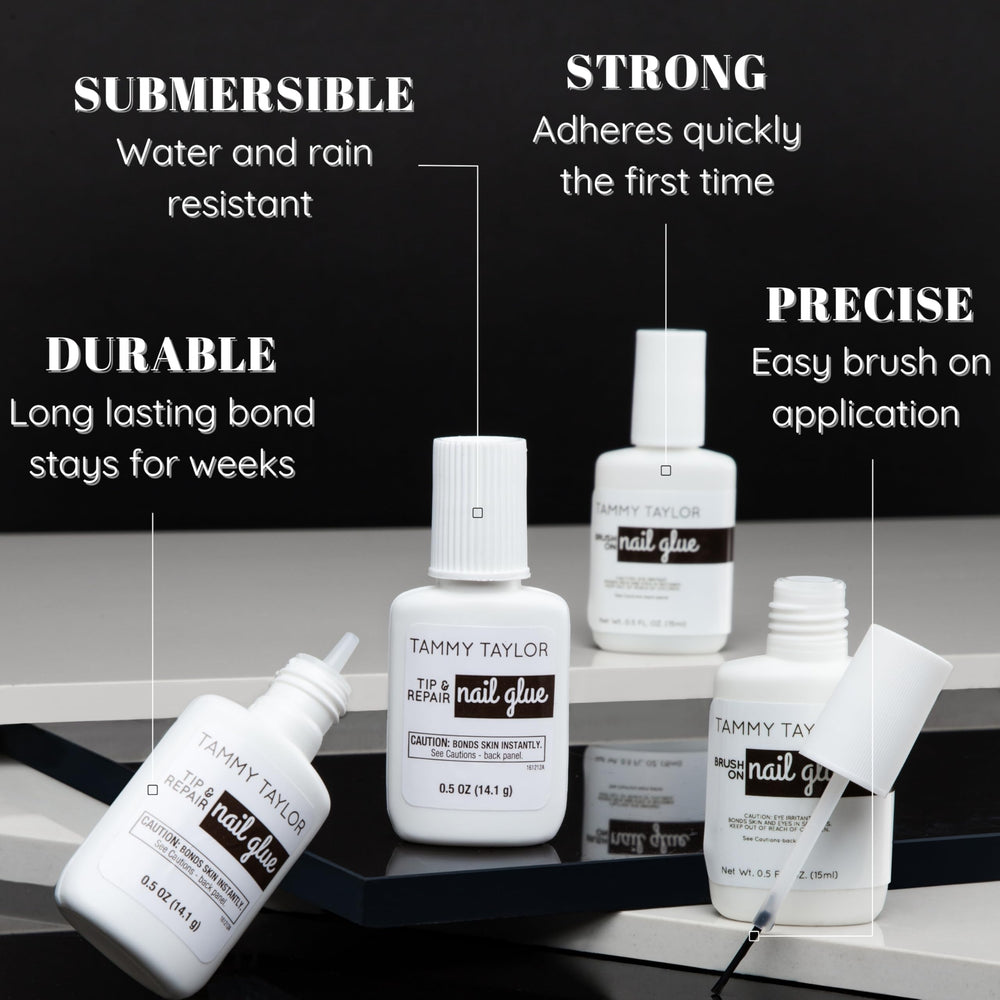 Tammy Taylor brush applicator close-up for precise gel application benefit