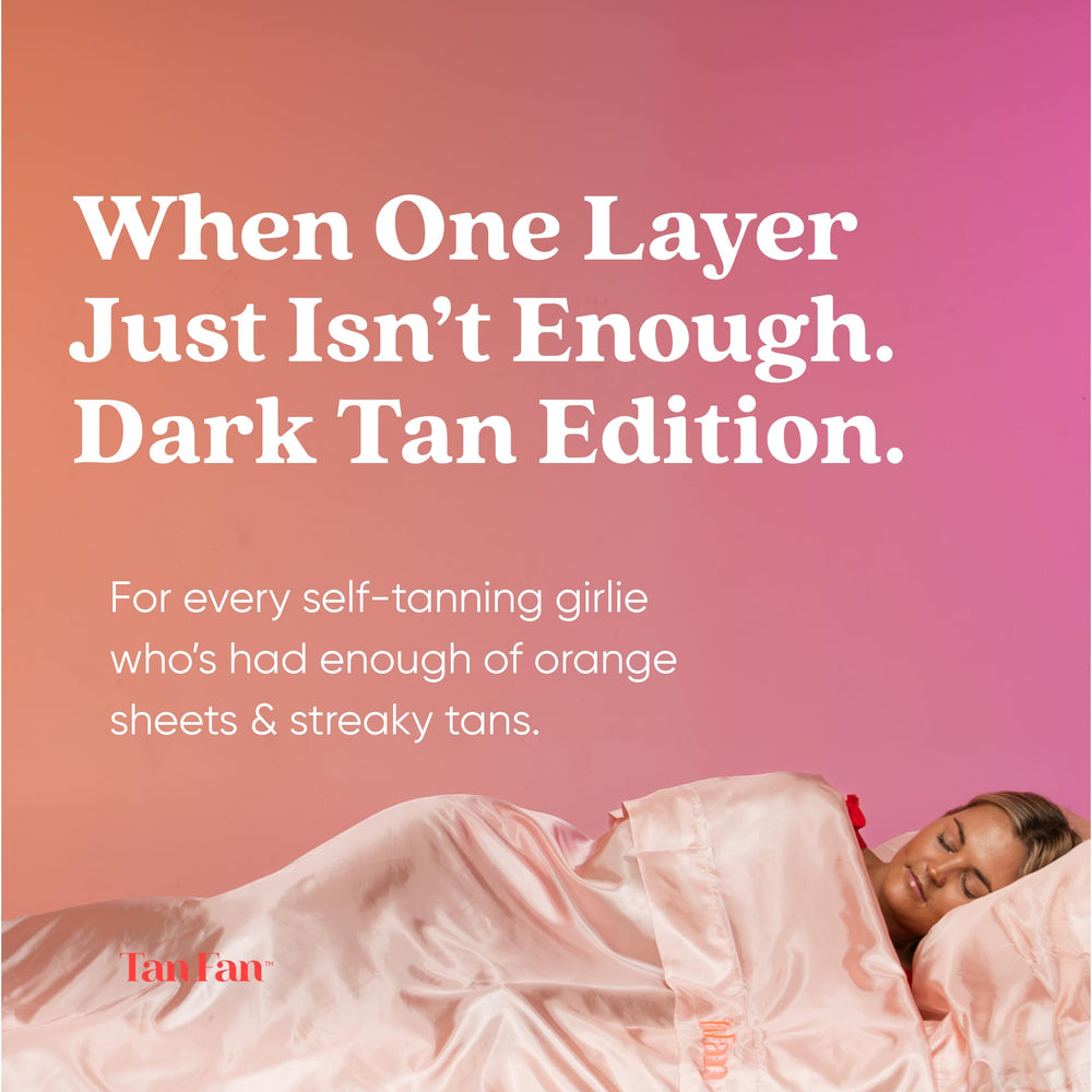 Tan Fan close-up of silky top fabric highlighting breathable, cooling feel