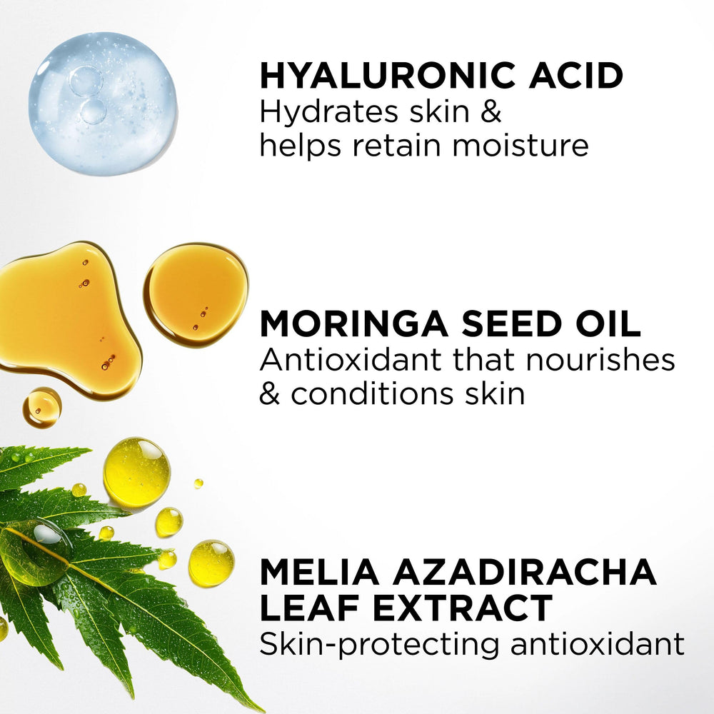 TAN-LUXE ingredients label close-up, highlights hyaluronic acid and antioxidants