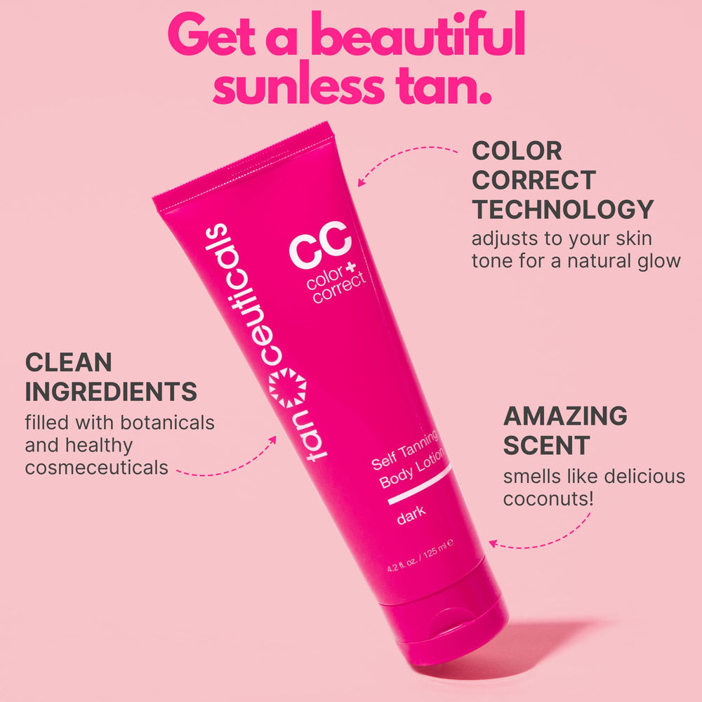 Tanceuticals lotion texture close-up showing smooth spreadability and fast-dry benefit