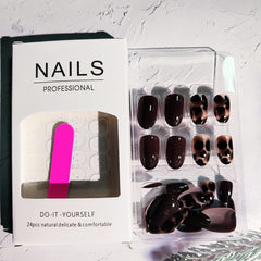 TANYOOTO nails worn with outfit showing wearable everyday style