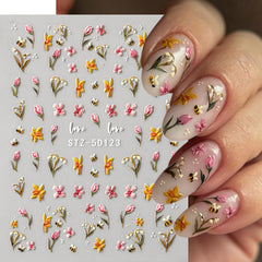 TANYOOTO strawberry and flower decals close-up for colorful cute design options