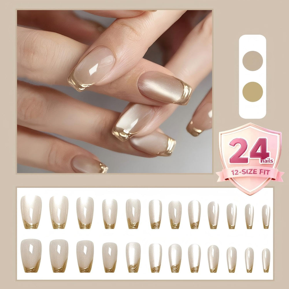 Taoyisent nails on hands lifestyle photo showing instant salon look benefit