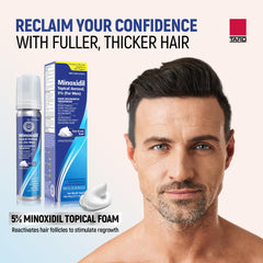 TARO ingredients and label closeup highlighting minoxidil 5% and instructions