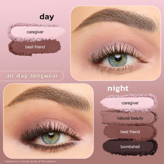 tarte brush applying eyeshadow illustrating blendability and seamless crease definition