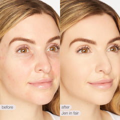 tarte BB Blur creamy texture close-up highlighting smooth, blendable finish