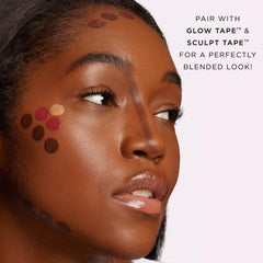 tarte diamond powder shimmer detail showing soft-focus glow effect