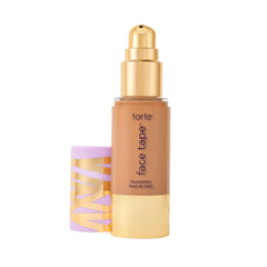 Tarte Face Tape foundation front packaging showing sleek bottle and pump for easy use