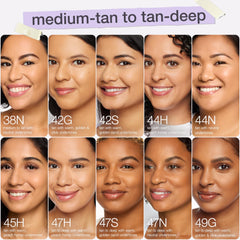 Tarte Face Tape foundation next to travel item showing size and portability advantage