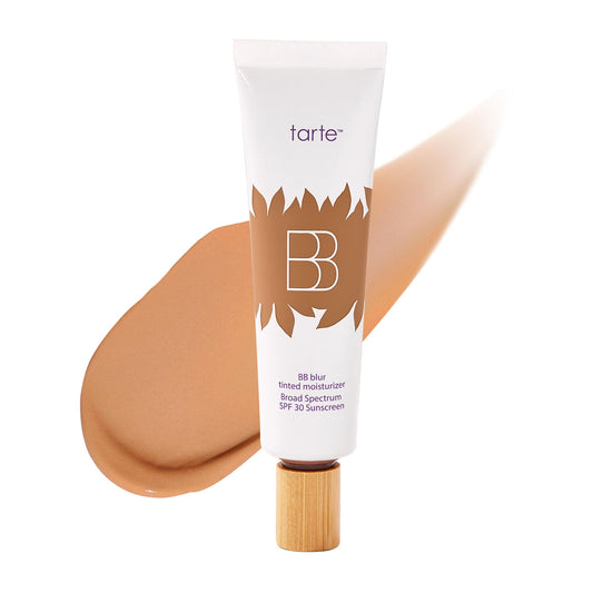 tarte front packaging showing product and shade, highlights protection and finish