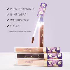 tarte packaging label and ingredients highlighting clean, vegan formulation