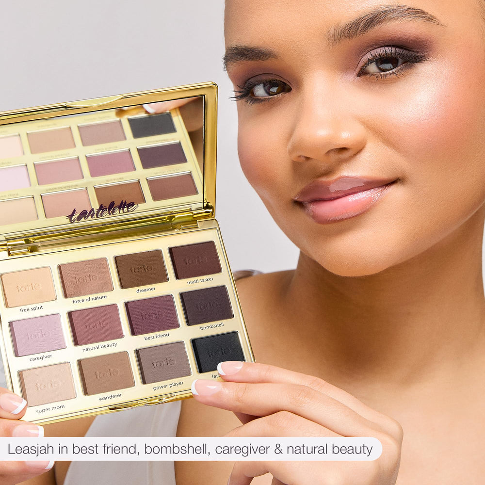 tarte three-row shades layout demonstrating coordinated rows for quick look creation