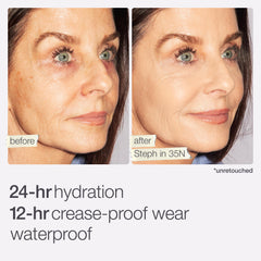 tarte open cap and shade label 35N showing clear identification and travel readiness