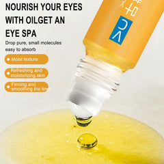 Tasbuta serum texture close-up drop showing lightweight absorbent hydration