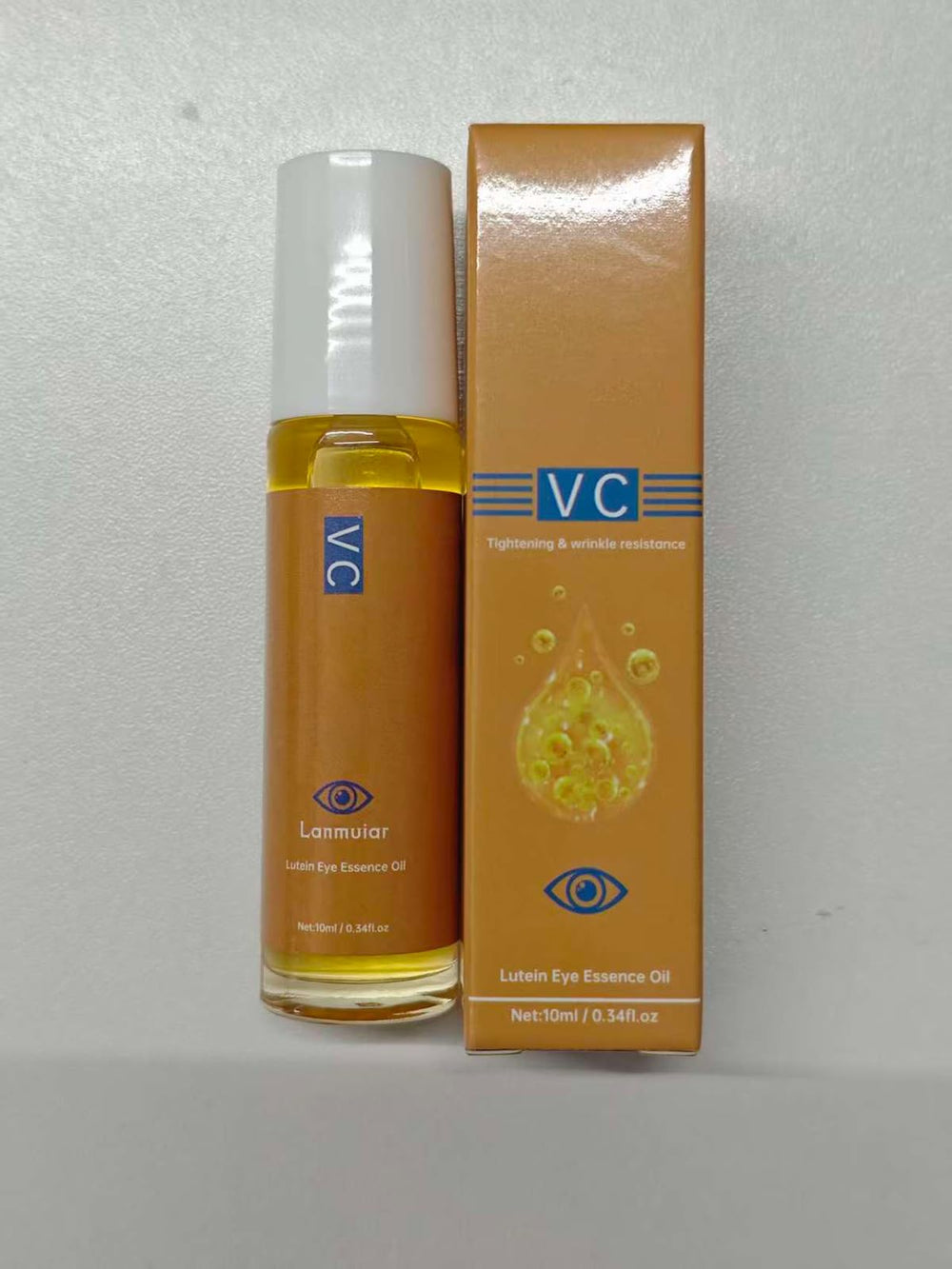 Tasbuta scented serum pouring from bottle showing smooth non-greasy finish