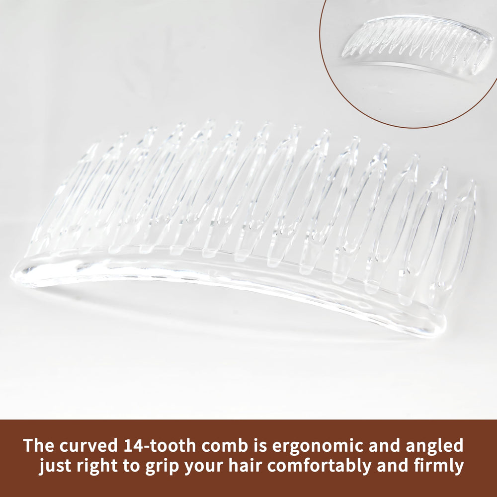 TaShow comb beside a ruler showing compact size for easy portability