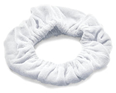 TASSI head wrap next to a ruler showing one-size fits most scale