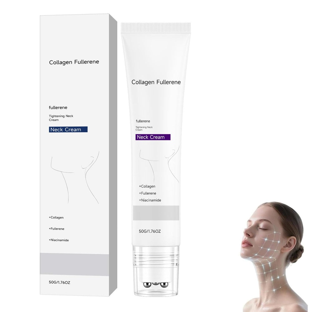 Tasunte neck cream front pump showing neat packaging and easy dispense benefit