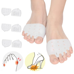 TASZOOS front packaging showing six gel toe separators and benefits