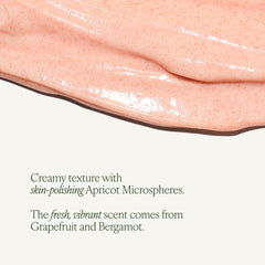 Tata Harper applying cleanser on hand demonstrates gentle polish benefit