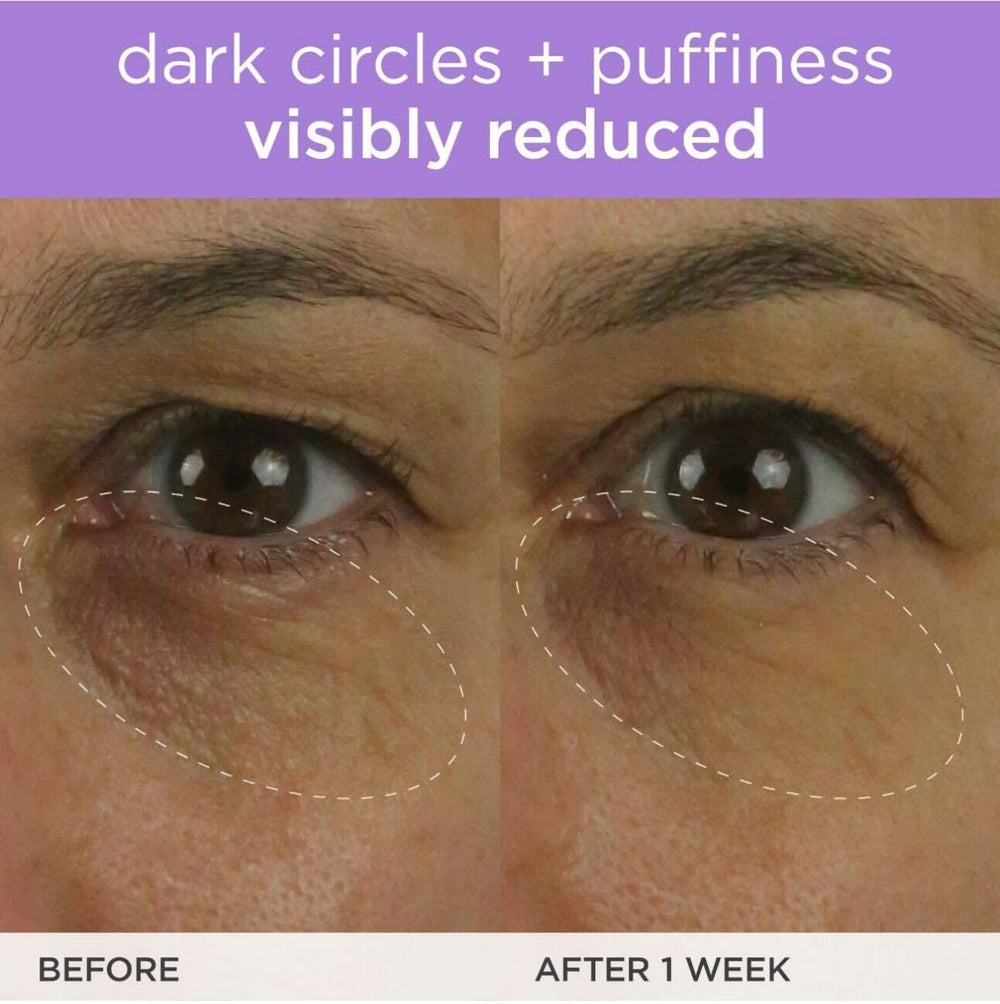 TATCHA jar on vanity suggesting daily routine and refreshed under-eye benefit