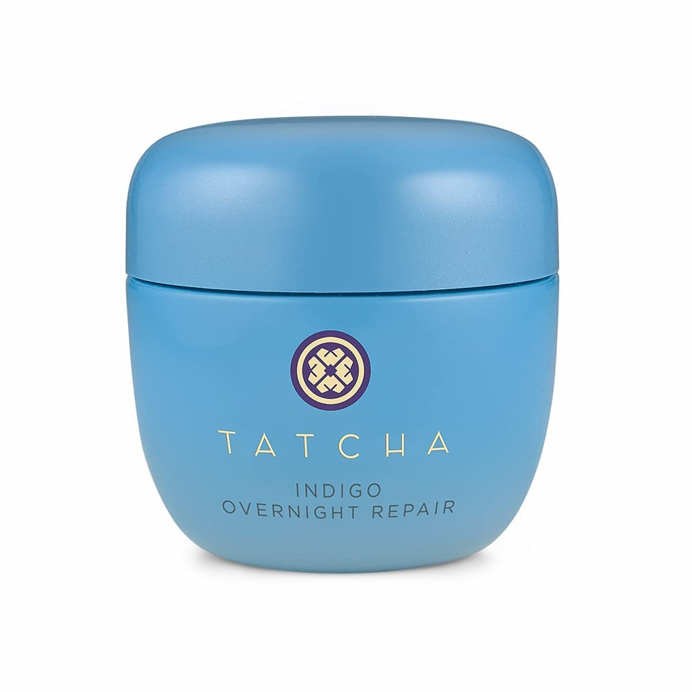 TATCHA front jar showing label and sleek packaging for calm benefits