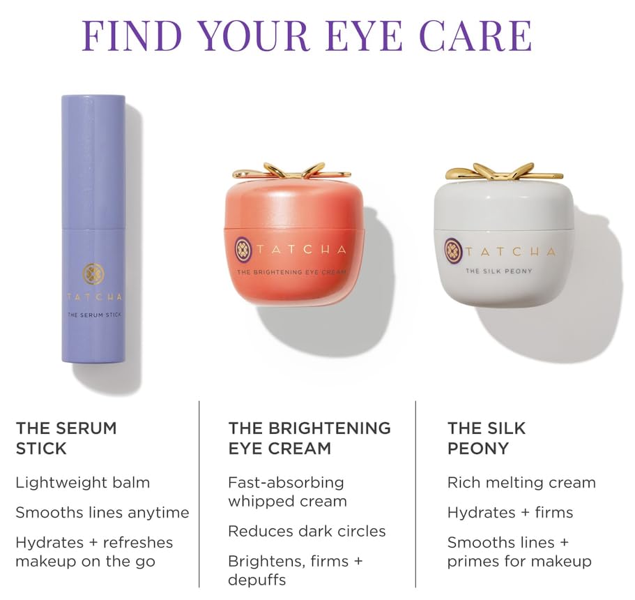 TATCHA product packaging label listing ingredients and clean skincare benefit