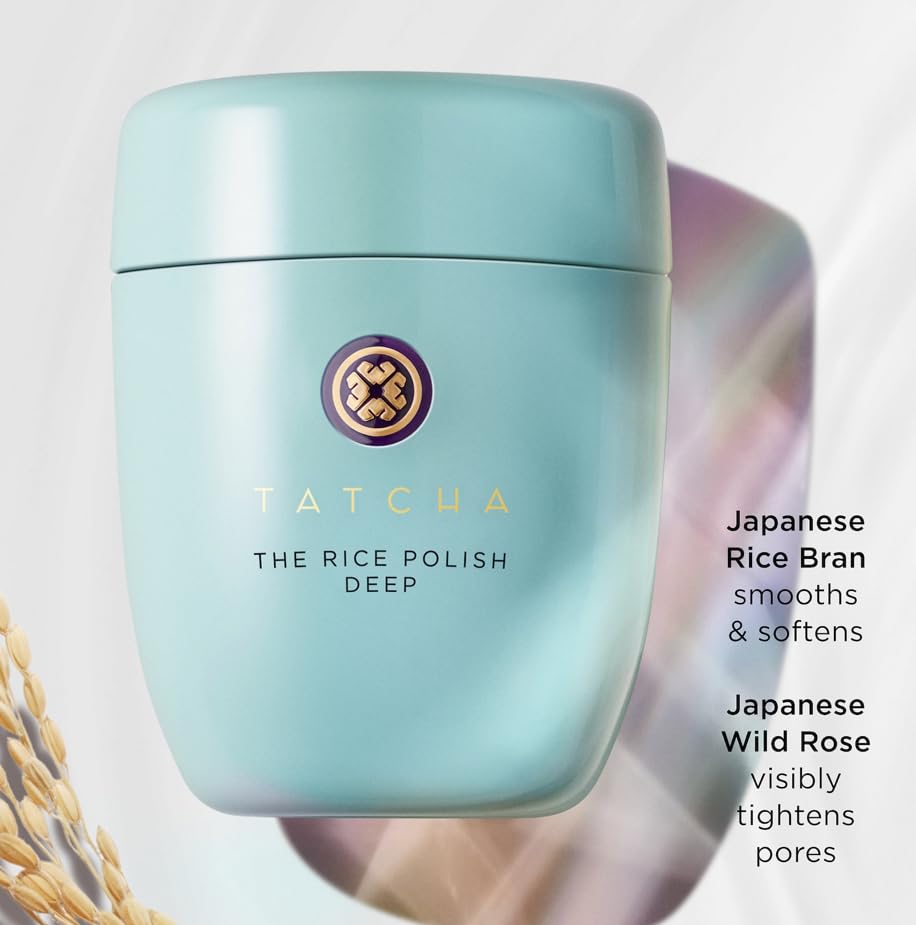 Model using TATCHA in wet hands to create foam, shows easy application benefit