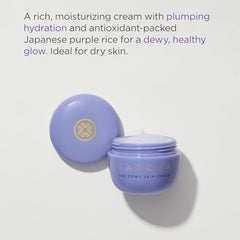 TATCHA size comparison with coin showing travel sizes and portability benefit for two-week use