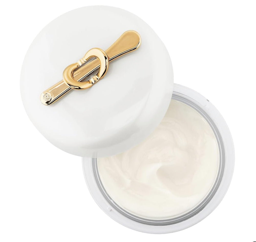 TATCHA cream texture close-up showing weightless silk-gel hydration