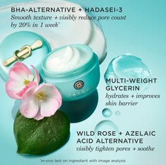 TATCHA product label and ingredients view highlighting botanical formulation benefits