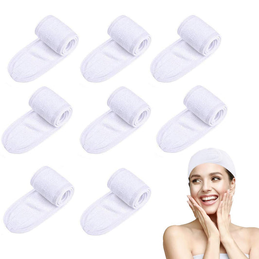 Tatibana front folded pack showing eight white headbands and neat presentation benefit