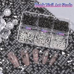 Tatiwoo close-up of half ABS pearls, smooth reflective surface for contrast