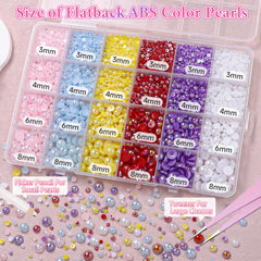 Tatiwoo close-up of mixed-color pearls displaying vibrant hues and glossy finish