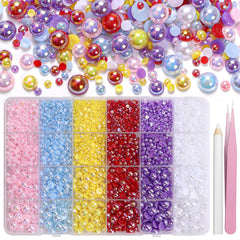 Tatiwoo front packaging showing compartment box and 9000 pearls, simplifies storage